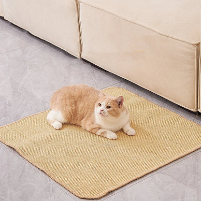 Katzenkratzbrett aus Sisal – Wandmontage, Möbel-Schutz & Flexibles Kratzpad