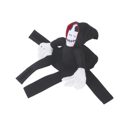 💀🐶 Halloween Hundekostüm "Sensenmann auf dem Rücken" – Verstellbares Skelett-Reiter-Outfit für Hunde