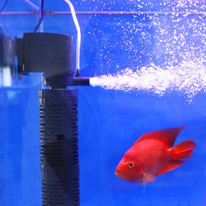 3-in-1 Aquarium Innenfilter – Leiser Unterwasserfilter mit Sauerstoffzufuhr & Wasserreinigung | 300–400 L/h