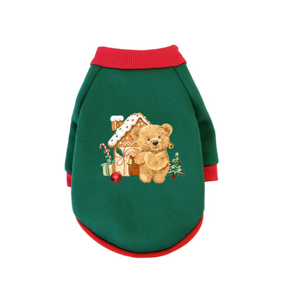Weihnachts-Sweatshirt für Haustiere – Warmer Winterpullover für Katzen & Hunde, Größen XS-3XL, Perfekt für Weihnachtsfeiern