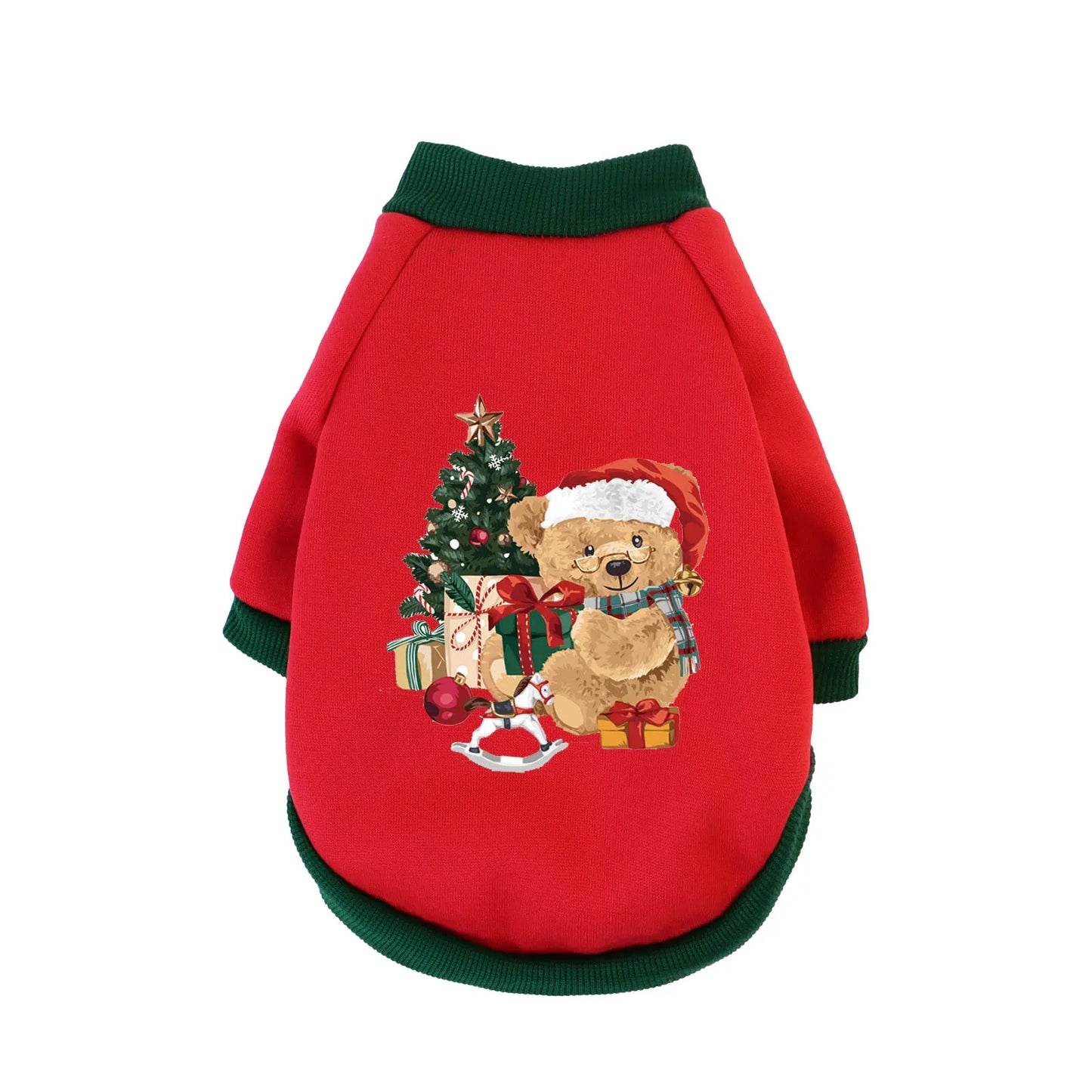 Weihnachts-Sweatshirt für Haustiere – Warmer Winterpullover für Katzen & Hunde, Größen XS-3XL, Perfekt für Weihnachtsfeiern