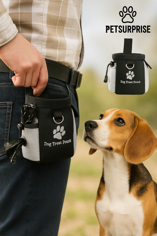 Praktischer Hunde-Leckerlibeutel mit Beutelspender
